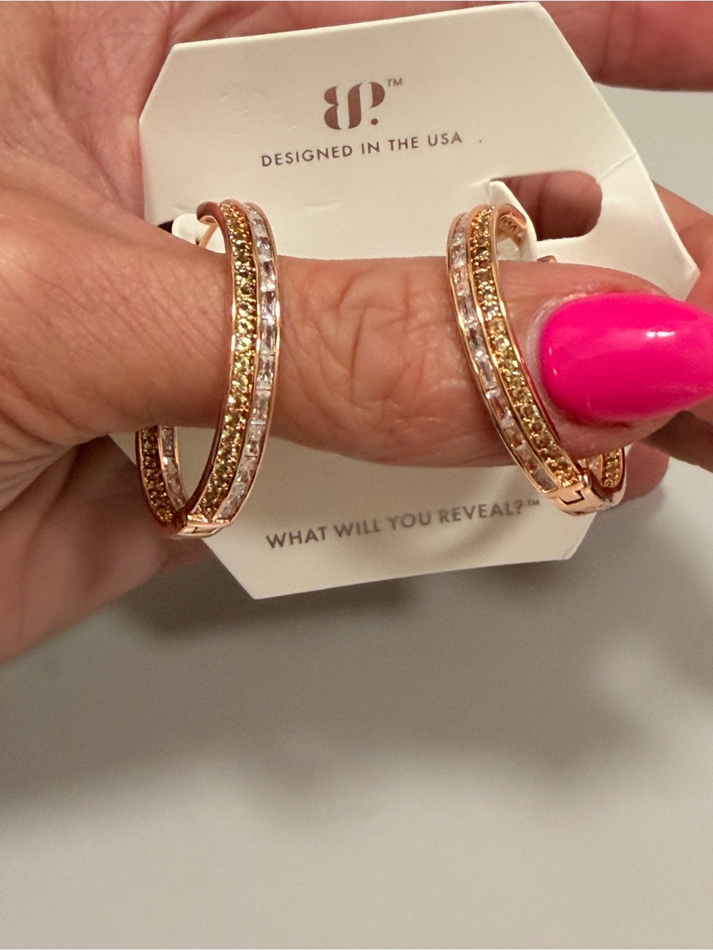 Bomb Party NWT! Rose Gold, Peridot and Diamond CZ - “All in a Gaze”